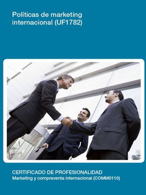 cover image of UF1782--Políticas de marketing internacional
